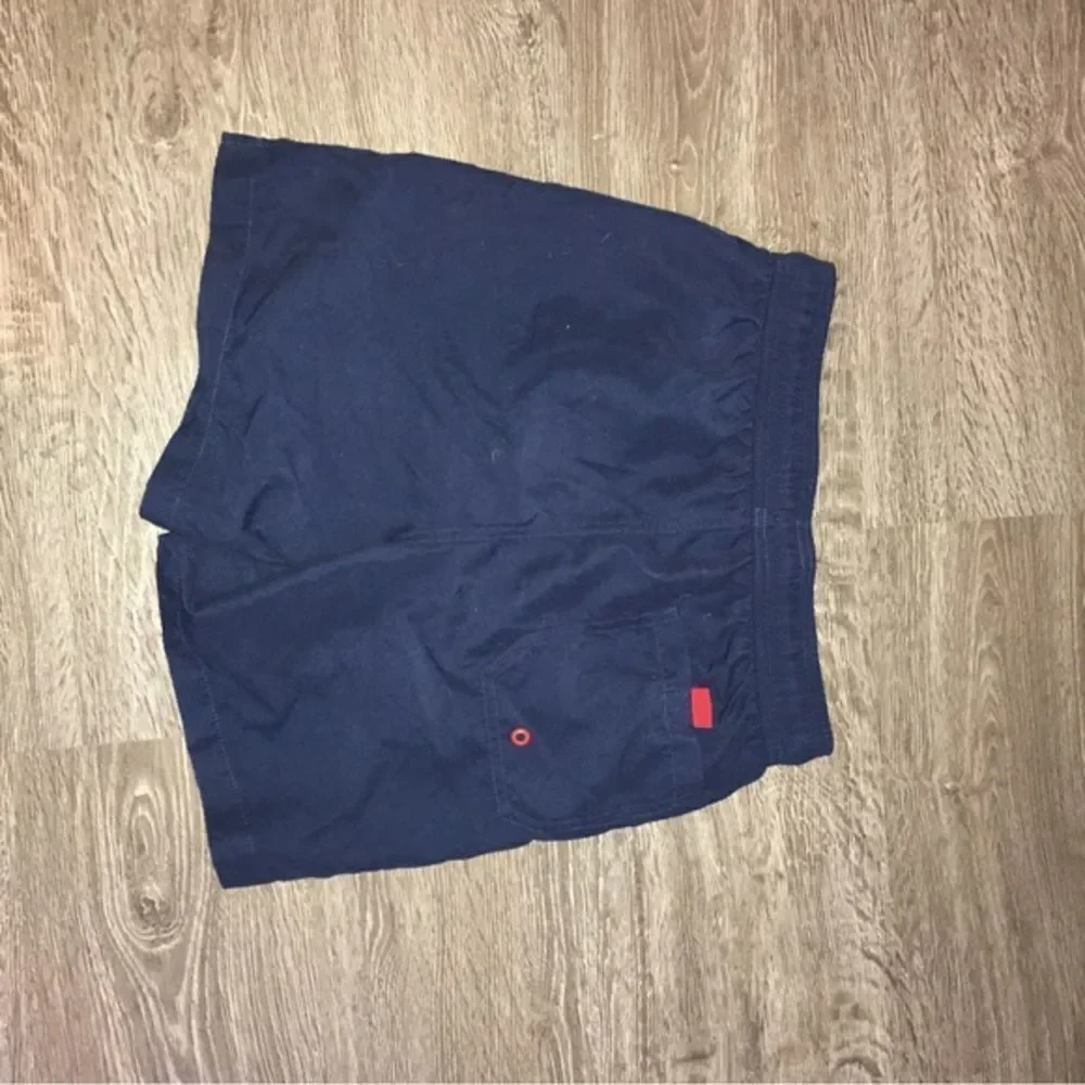 George Little Boys Navy Blue Swim trunks size small (28-30)